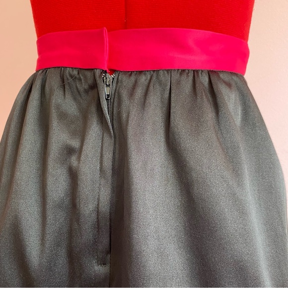 H&M Conscious Collection Skirt, Black/Pink, Puffy, Mini, Satin Finish, US 6 - Picture 5 of 10